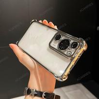 Glitter Silicone Phone Case with Iridescent Metallic Lens Frame for infinix HOT 60 5G 60i Pro Pro+ 50 4G 50i 40 40i 30i NFC 30 Play HOT 60 5G sidabras