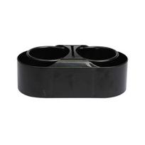 Car Cup Holder Organizer Double Hole Car Front Center Console Storage Box 1 black