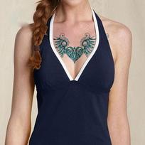 Sexy Temporary Tattoos Flash Body Sternum Back Paint Flowers Stickers