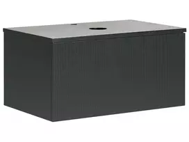 Pakabinama vonios kambario praustuvo spintelė ALZIRA 80 cm, juoda