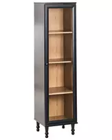 Vitrina su stiklinėmis durelėmis TINGLEDALE 40 cm juoda