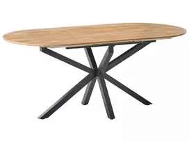 Išskleidžiamas valgomojo stalas MACQUARIE rudas 140/180 cm 90 cm