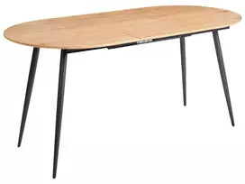 Išskleidžiamas valgomojo stalas CLAVET šviesiai rudas 120/160 cm 80 cm