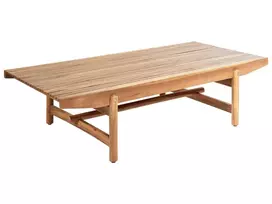 Sodo kavos staliukas GIAVENO 145 cm 79 cm Akacijos mediena Rudas