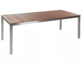 Sodo stalas VIAREGGIO 200 cm 90 cm sertifikuota tikmedžio mediena rudas