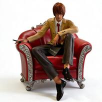 Dievas Mirtis Anime Figūrėlė Yagami Light Veiksmo Figūrėlė L Lawliet Yagami Light Figūrėlės Dekoracija PVC Suaugusiųjų Kolekcijos Modelis Lėlės Žaislas 16CM brown