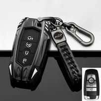 Cinko lydinio automobilio nuotolinio valdymo raktų dėklas, skirtas Ford Ranger Wildtrak nuotolinio valdymo pulto apsaugai, skirtas Ford Ranger Wildtrak raktų dangtelio priedams gray
