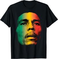 Bob Marley Face T-Shirt Unisex T-Shirt S įvairiaspalvis