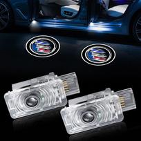 2pcs Car Badge Door Projector HD Wireless Welcome LED Light Accessories For Buick Regal GS GL6 GL8 Avenir Lacrosse Riviera Envision Lesabre Verano