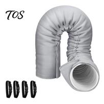 Durable Exhaust Hose Thermal Sleeve Portable Air Conditioner Insulation Sleeve, 59 Inch Universal Duct Wrap for 5-5.9 Hoses, Insulated Protective 1pc