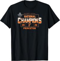 Princeton Tigers National Champs 2026 Men's Lacrosse T-Shirt XL