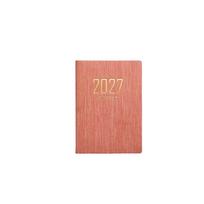 Portable 2027 Agenda Book 64 Sheets Pocket Planner Efficient Weekly Planner  Notepad rožinė