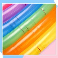 Kuyibao Thickened Rocket Balloon Long Strip Children's Toy Non-Toxic Flying Balloon Sky Rocket Balloon with Squeaky Sound And Rotating Functio