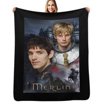 The Next Things Bbc Merlin Great Depression Throw Blanket Multi Use Warm Blanket for Living Room Bedroom Size: 75*100cm, Weight: 230 GSM