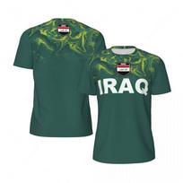 Iraq Flag Graphic Mens Football Jersey Fashion National Emblem 3D Printed Sports T Shirt Casual Oversized Breathable Tees Tops S