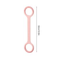 Figure 8 Resistance Band Silicone Elastic Workout Rope 15 Lbs Resistance Bands with Handles for Home Gym Fitness Exercise Yoga