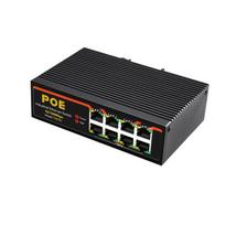 Internet Splitter Adapter 10/100Mbps Ethernet Network Switch Industrial Grade 100M POE Switch Rail Type RJ45 Hub 8 Port RJ-45 LAN Adapter RJ45 Hub