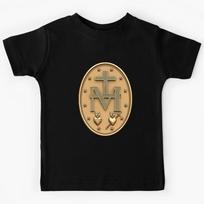 Miraculous Medal T-Shirt Catholic Virgin Mary Sacred Heart Kids T-Shirt 130