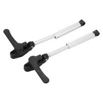 2 vnt. kemperio lango atraminis strypas Teleskopinis aliuminio lydinio Atsparumas oksidacijai Kėlimo atrama Karavanui Jachtai 180mm 230mm white
