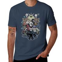 Hollow Knight TShirt Basic Solid Color Short Sleeve Cotton Top S