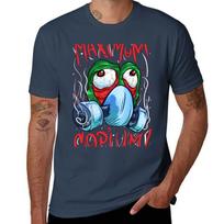 Maximum Copium Sad Green Frog Meme Tshirt Trendy Print Short Sleeve Tshirt S
