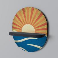 Sunny slide oval shelf black