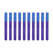 Pack of 10 Safe Markers Disappearing Ink Technology-Blue
