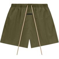 Fear of God Essentials Tekstūruoti nailoniniai futbolo šortai Alyvuogių spalvos Vyriški apatiniai Žali 160BT244445F M
