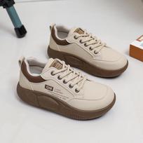 Balti batai moterims rudenį Korėjietiška The Ins Trendy Shoes versija, tinkanti storapadžiai batai 35 chaki