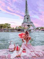 Woman Diamond Painting Tower Building Cross Stitch Kits Embroidery Street Landscape Beaded Mosaic Home Decoration Full Round 20x30CM