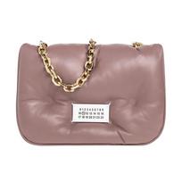 Maison Margiela Logo Chain Shoulder Strap Crossbody Bag Women Shoulder Bag Deep-Pink SB3WG0041P4300T5071 Basic Set (Bag+Dust Bag)