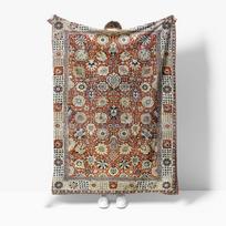 Vintage Ethnic Kilim Rug Traditional Turkish Persian Area Rug Handmade Wool Floor Mat Home Decor 75x100cm