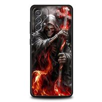 Grim Reaper Skull Case for Samsung A57 A37 A51 A71 A21S A17 A11 A15 A25 A41 A23 A33 A53 A73 A07 A05S A13 A35 A55 5G Cover For Samsung A11