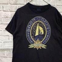 USA-made 90s vintage T-shirt! Single Stitch Black Vintage S 0430 S