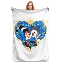 Helluva Boss - Beelzebub Blankets Soft Warm Flannel Throw Blanket Bedding for Bed Living room Picnic Travel Home Sofa Size: 75*100cm, Weight: 230 GSM