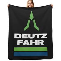 Best seller deutz fahr logo merchandise essential Throw Blanket All Season Lightweight Soft Blanket for Bed Size: 75*100cm, Weight: 230 GSM