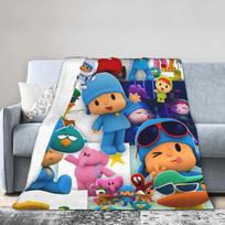 P-POCOYO Elly Pliušinis pledas Vaikams Flanelinis užtiesalas Sofai Kėdei Lovai Šiltas Minkštas Individualus Pasidaryk pats Kokybiškas Lovatiesė 80x120cm(31x47inch)