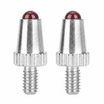 2pcs Ruby Ball Tips Linear Gage Indicator Ruby Tips M2.5 Thread Contact Points  For Linear Gage