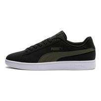 PUMA Smash v2 Buck Women Light Comfort Minimal Fashion Low Top Skate Shoes Black 365160-05 35.5