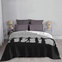 Ingmar Bergman′s Seventh Seal Blanket For Sofa Bed Travel Ingmar Bergman Bergman Films Directors Director Movies Size: 75*100cm, Weight: 230 GSM