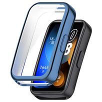 TPU Soft Protective Cover Case For Huawei Band 8  Full Cover Protective Shell Watch Cases For Huawei Band 8 Smart Watch For Huawei Band 8 mėlyna