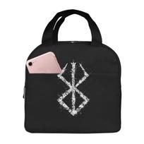 Imprinted Warrior Tattoo Pattern Portable Lunch Boxes Waterproof Thermal Cooler Food Insulated Lunch Bag Kids School Children One Size