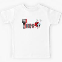 3nd Year Family Ladybug T-Shirts Gifts Daughter Kids T-Shirt 120