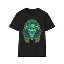 Vibrant Lion Nature Graphic T-Shirt L