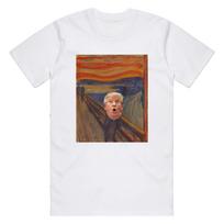 Donald Trump Scream T-Shirt - Vintage Edvard Munch Art - Funny Meme T-Shirt 4XL
