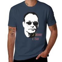 Jean Claude Van Damme Jadore leau TShirt Graphic Print Short Sleeve TShirt S