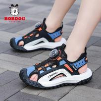 Boys Sport Sandals With Soft Rubber Sole Anti-Slip Beach Shoes Kids 4-16 Years Animal Print Adjustable Strap US 11