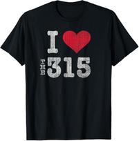 Trendy Syracuse 315 Area Code T Shirt Vintage Tee T-Shirt L