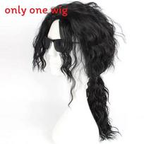 Michael Jackson Cosplay Perukas Su Ilga Garbanota Šukuosena Sceninėms Atlikimams Ir Kostiumų vakarėliams black