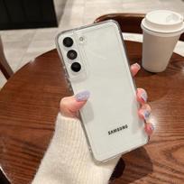 Erdvus skaidrus dėklas, skirtas Samsung Galaxy S23 Ultra S22 S21 Plus S20 FE A53 A73 A52 A13 A23 A72 Crystal, visiškai apsaugantis nuo kritimo dėklas su minkštu apvalkalu for Galaxy A73 5G